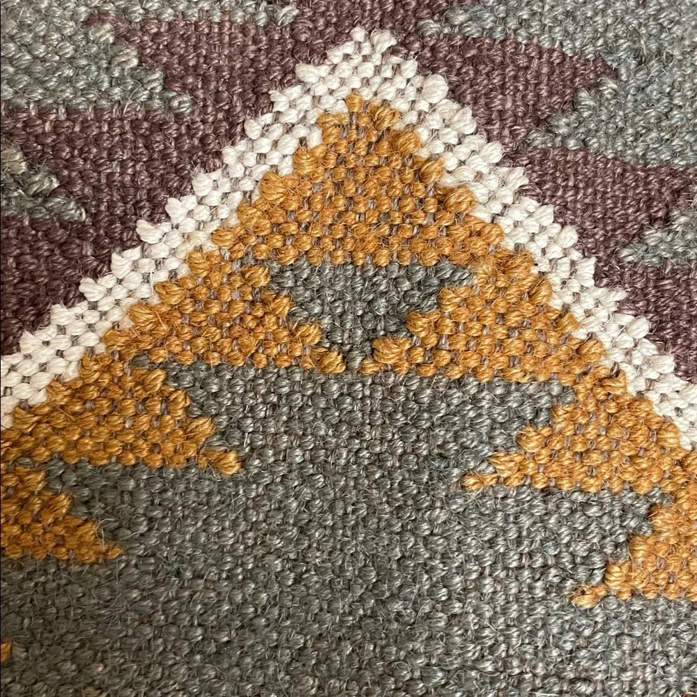 New One Kilim Geometric Zig Zag Pillow Cover 18” x 18”